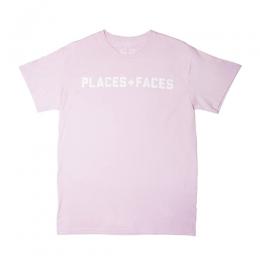 PLACES+FACES SHORT SLEEVE LOGO TEE / PINK