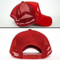 AGENT009 x RETROVERT NY TRUCKER CAP RED