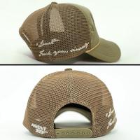 AGENT009 x RETROVERT NY TRUCKER CAP TAN