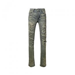 mnml X201 RHINESTONE SKINNY DENIM - BLUE