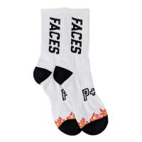 PLACES+FACES WHITE FLAME SOCKS