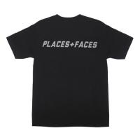 PLACES+FACES P+F REFLECTIVE LOGO TEE / BK