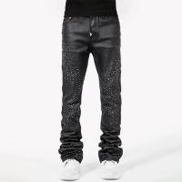 GUAPI ALL BLACK STARRY SKY WAXED DENIM