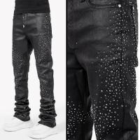 GUAPI ALL BLACK STARRY SKY WAXED DENIM