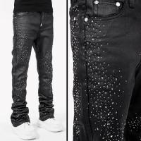 GUAPI ALL BLACK STARRY SKY WAXED DENIM