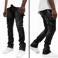 GOLDEN DENIM  THE STACKED CARPENTER SLIM TAPERED DENIM - LARS(COATED DENIM)