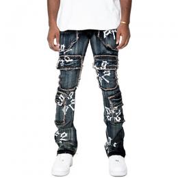 GOLDEN DENIM THE PATCHWORK SLIM TAPERED DENIM - MATEO