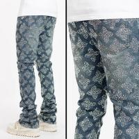 GUAPI VINTAGE BLUE EMBELLISHED DENIM