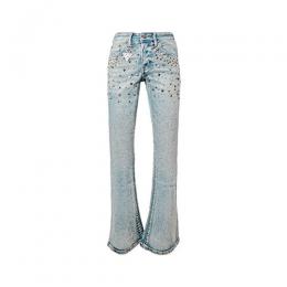 VALABASAS PARREL STACKED FLARE JEAN LIGHT BLUE