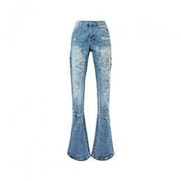 GUAPI AQUA BLUE STARFLARE DENIM