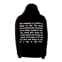 PLACES+FACES GRAPHIC HEAVY HOODIE / BLACK