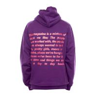 PLACES+FACES GRAPHIC HEAVY HOODIE / PURPLE