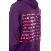 PLACES+FACES GRAPHIC HEAVY HOODIE / PURPLE