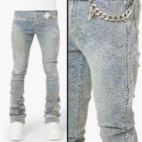 GUAPI VINTAGE BLUE DISTRESSED CROSS DENIM