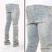 GUAPI VINTAGE BLUE DISTRESSED CROSS DENIM