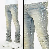 GUAPI VINTAGE OLIVE PEARLS DENIM