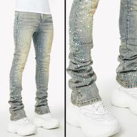 GUAPI VINTAGE OLIVE PEARLS DENIM