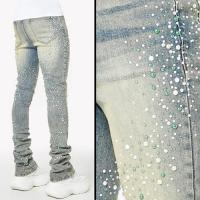 GUAPI VINTAGE OLIVE PEARLS DENIM