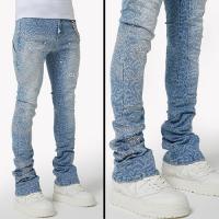 GUAPI AQUA BLUE CALLIGRAPHY DENIM