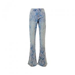 GUAPI STEEL BLUE EMBELLISHED DENIM