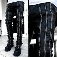 GUAPI OBSIDIAN BLACK UZI LEATHER PANT