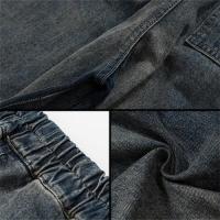 URKOOL DOUBLE DENIM CARGO PANTS - BLUE