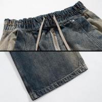 URKOOL DOUBLE DENIM CARGO PANTS - BLUE