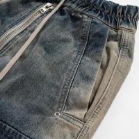 URKOOL DOUBLE DENIM CARGO PANTS - BLUE