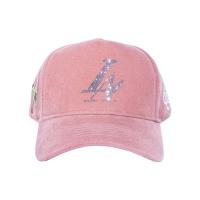 REFERENCE PARADISE LA CRYSTALS SNAPBACK CAP PINK VELOUR