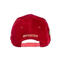 REFERENCE PARADISE LA CRYSTALS SNAPBACK CAP BURGUNDY VELOUR