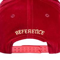 REFERENCE PARADISE LA CRYSTALS SNAPBACK CAP BURGUNDY VELOUR