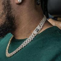 GOLDEN GILT New York Prong Studded Cuban Necklace
