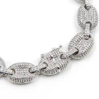 GOLDEN GILT Studded Goochi Link Bracelet - Silver