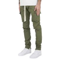 mnml CARGO DRAWCORD PANTS - OLIVE