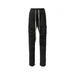 mnml CARGO DRAWCORD PANTS - BLACK