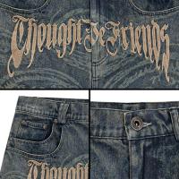 ThoughtWeFriends EYETHOUGHT WAXED BAGGY DENIMS 2.0