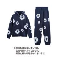 URKOOL COTTON WREATH HOODIE & SWEATPANTS NAVY