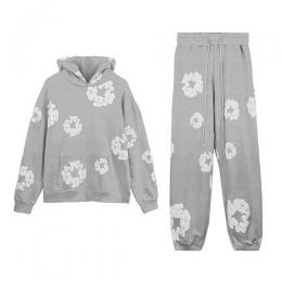 URKOOL COTTON WREATH HOODIE & SWEATPANTS GREY