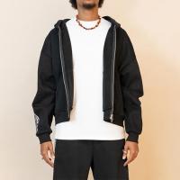 EPTM REAL CAMO STRIPED ZIP UP HOODIE - BLACK