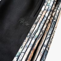 EPTM REAL CAMO STRIPED BAGGY PANTS - BLACK