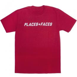 PLACES+FACES SHORT SLEEVE REFLECTIVE T-SHIRT / RED