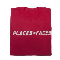 PLACES+FACES SHORT SLEEVE REFLECTIVE T-SHIRT / RED