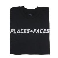 PLACES+FACES SHORT SLEEVE REFLECTIVE T-SHIRT / BK