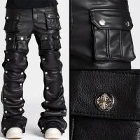 GUAPI OBSIDIAN BLACK PREMIUM LEATHER PANTS