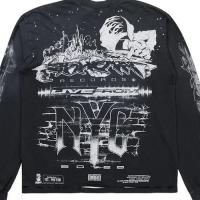 HELLSTAR LIBERTY RECORDS LONGSLEEVE VITAGE BLACK