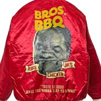 HEADGEAR CLASSICS FRIDAY AFTER NEXT BROS. BBQ POPS SATIN JACKET