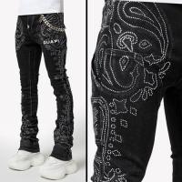 GUAPI VINTAGE BLACK PAISLEY DENIM