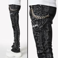 GUAPI VINTAGE BLACK PAISLEY DENIM