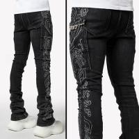GUAPI VINTAGE BLACK PAISLEY DENIM