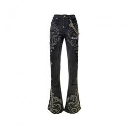 GUAPI VINTAGE BLACK PAISLEY DENIM